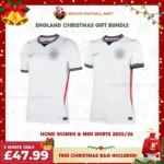 England World Cup 2026 Home Men & Women Replica Football Shirt Gift Bundle