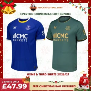 Everton 2026/27 Gift Bundle - Home & Third Fan-Version Men Football Shirts