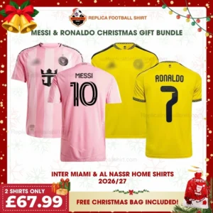 Inter Miami and Al Nassr 2026/27 Gift Bundle – Home Fan-Version Men Football Shirts – RONALDO 7 and MESSI 10