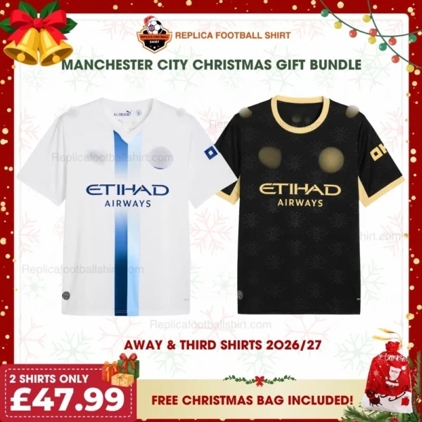 Manchester City 2026/27 Gift Bundle - Away & Third Fan-Version Men Football Shirts