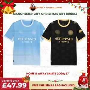 Manchester City 2026/27 Gift Bundle - Home & Away Fan-Version Men Football Shirts