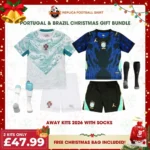 Portugal and Brazil World Cup 2026 Gift Bundle - Away Fan-Version Kids Football Kits