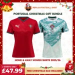 Portugal World Cup 2026 Home & Away Women Replica Football Shirt Gift Bundle
