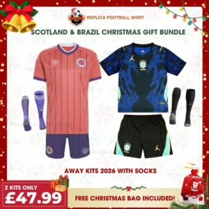 Scotland and Brazil World Cup 2026 Gift Bundle - Away Fan-Version Kids Football Kits
