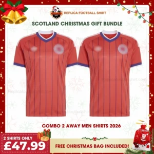 Scotland World Cup 2026 Gift Bundle - 2 Away Fan-Version Men Football Shirts