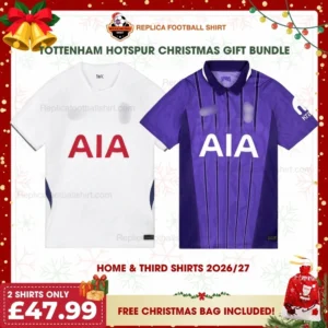 Tottenham Hotspur 2026/27 Gift Bundle - Home & Third Fan-Version Men Football Shirt